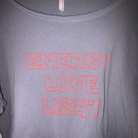 Free People Fp Movement Nava Graphic Pierced Shirt Frayed Embroidered Size XS - Picture 2 of 6